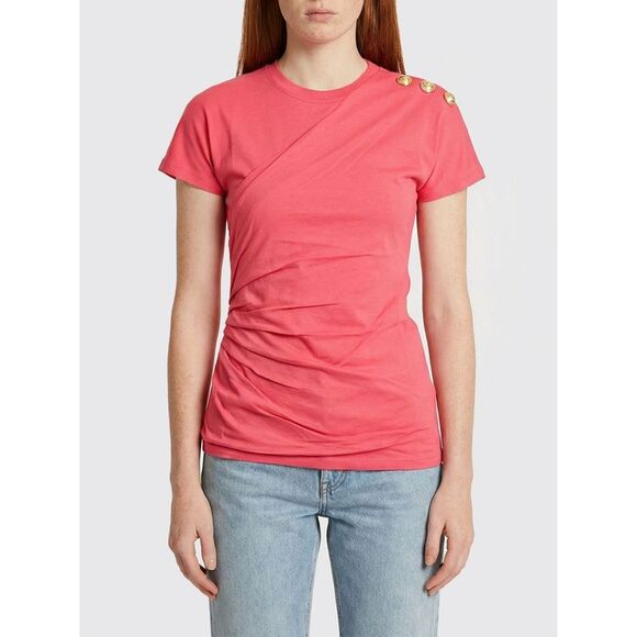 Balmain T-Shirt Woman Fuchsia